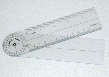 Plastic Angle Rule Goniometer 7   360 Degrees