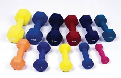 Dumbell Weight Color Neoprene Coated 12 Lb