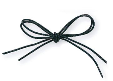 Shoe Laces Elastic -Black 24  (1 Pair)