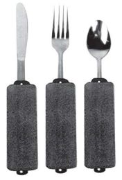 Built-Up Soft Handle Utensil Set/Teaspoon  Fork and Knife