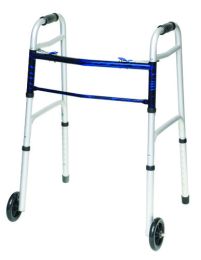 Folding Walker w/5  Wheels Adult--(ProBasic)