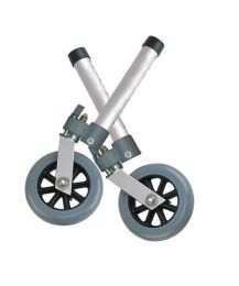 Comb. Swivel/Fixed Wheels 5  w/Lock & Rear Glides (pr)