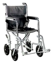 Wheelchair Transport / Companion 19  Wide  Chrome