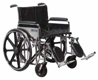 Bariatric Wheelchair Rem Full Arms 22  Wide w/SA Footrests