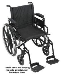 Viper Plus GT 16  Wheelchair w/Adj Height Full Arms & ELR