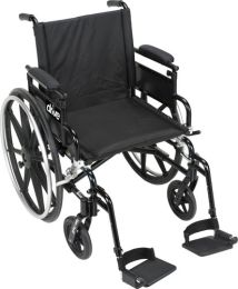 Viper Plus GT 18  Wheelchair FB Det Adj Ht Full Arms w/ELR