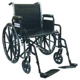 Wheelchair Economy Fixed Arms 16  w/Swing-Away Footrests