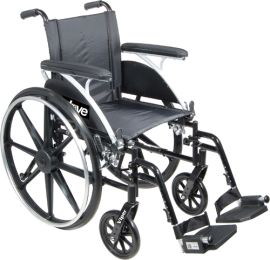 Wheelchair Ltwt Dlx K-4 w/ELR w/Flip-Bk Rem Desk Arms 12