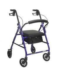 Aluminum Rollator w/Loop Brake Burgundy  (PMI) 4-Wheel