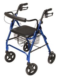 Rollator  Walkabout ConTour Deluxe  4 Wheel  Royal Blue