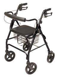 Rollator  Walkabout ConTour Deluxe  4 Wheel  Black