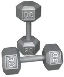 Dumbbell  Steel  Hexagonal 30 pound