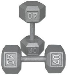 Dumbbell  Steel  Hexaganol 40 pound