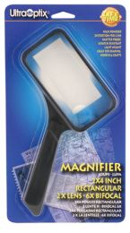 Magnifying Glass 2 X4  Rectangular