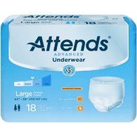 Attends APP0730 Underwear Super Plus W/ Leakage Barrier-Large-72/Case