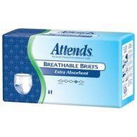 Attends BRBX40 Extra Absorbent Breathable Briefs-XL-60/Case