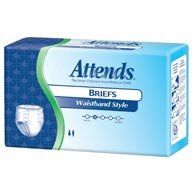 Attends BRW103072 Briefs Waistband Style, HHC-Large-72/Case