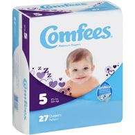 Comfees CMF-5 Disposable Baby Diapers-Size 5-108/Case