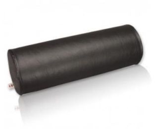 Vinyl Covered Bolster Roll Black  8  x 18