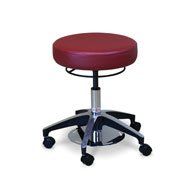 Hausmann 2154 Dual Foot & Hand Operated Stool-Black