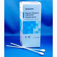 McKesson 24-808 Rayon-Tipped OBGYN Applicators-50/Box