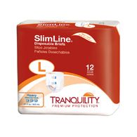 Tranquility 2132 SlimLine Disposable Fitted Brief (Large) 96/Case