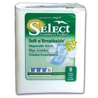 Select Soft N Breathable Disposable Briefs 2629 (Extra large) 64/Case