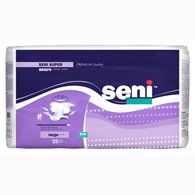 SENI S-LA25-BS1 Super Briefs for Heavy Incontinence-Large-75/Case