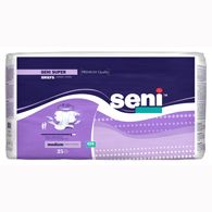 SENI S-ME25-BS1 Super Briefs for Heavy Incontinence-Medium-25/Pack