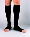 Jobst for Men Socks Knee High Black 30-40 Open Toe Large